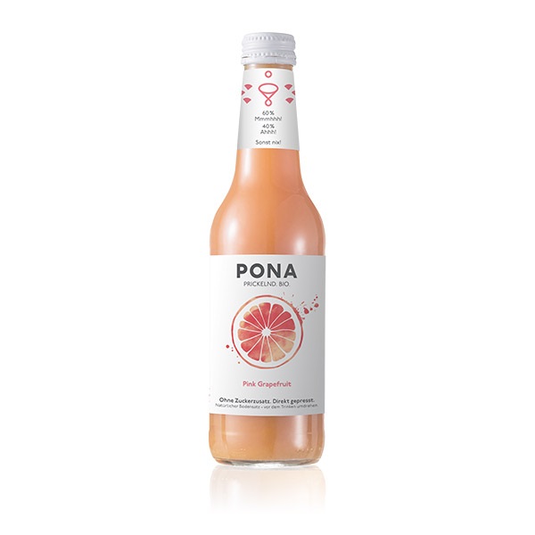 PONA Bio Pink Grapefruit sparkling juice